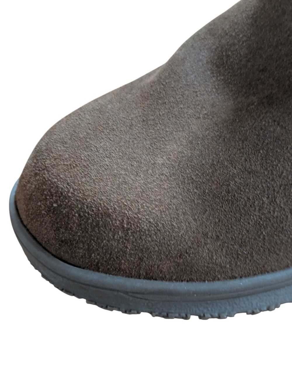 Minnetonka Suede Everett Boot Brown Faux Fur Size 8 - Picture 9 of 12